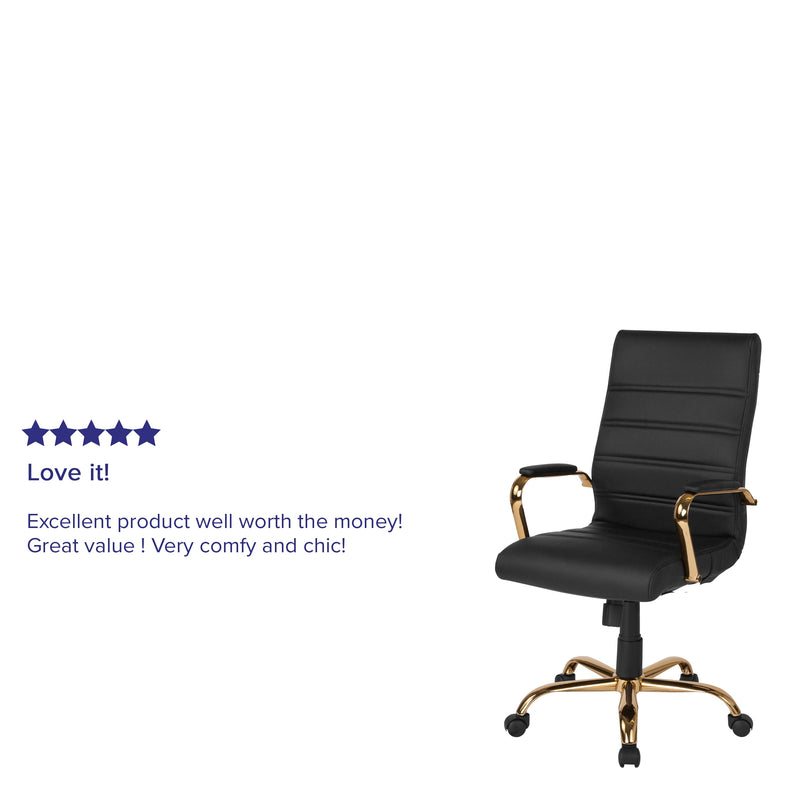 Milano  High Back Office Chair with Padded Arms